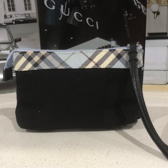 Authentic BURBERRY BLUE LABEL Check Pouch - Picture 3 of 5